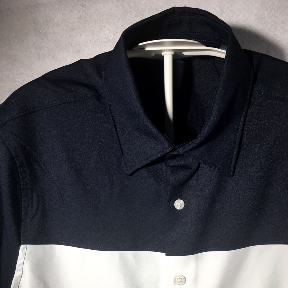 Perry Ellis Vibrant + Soft Short Sleeve Button-Up